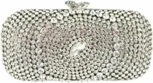 Unique Women Evil Eye Clutch Diamonds Purse Crystal Clutch Purse Rhinestone Evening Bag for Prom Wedding