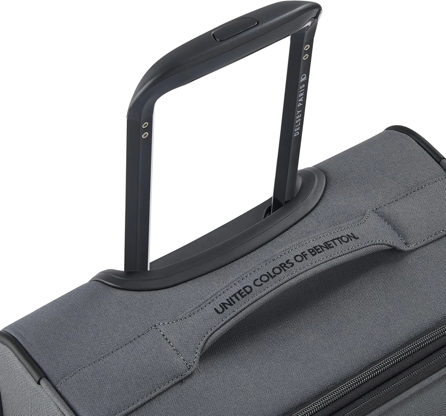 United Colors of Benetton Be Softside Expandable Luggage with Spinner Wheels, Anthracite, Carry-On 19 Inch