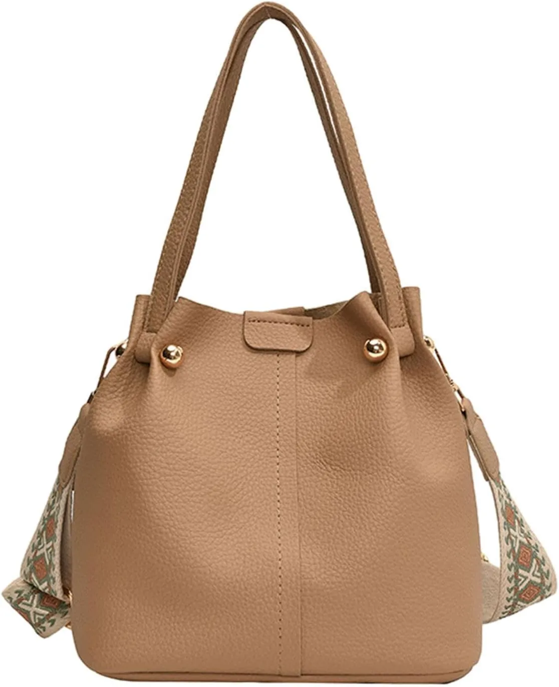 Women Bucket Bag with Adjustable Strap Stylish Ladies Commuting Crossbody Purse