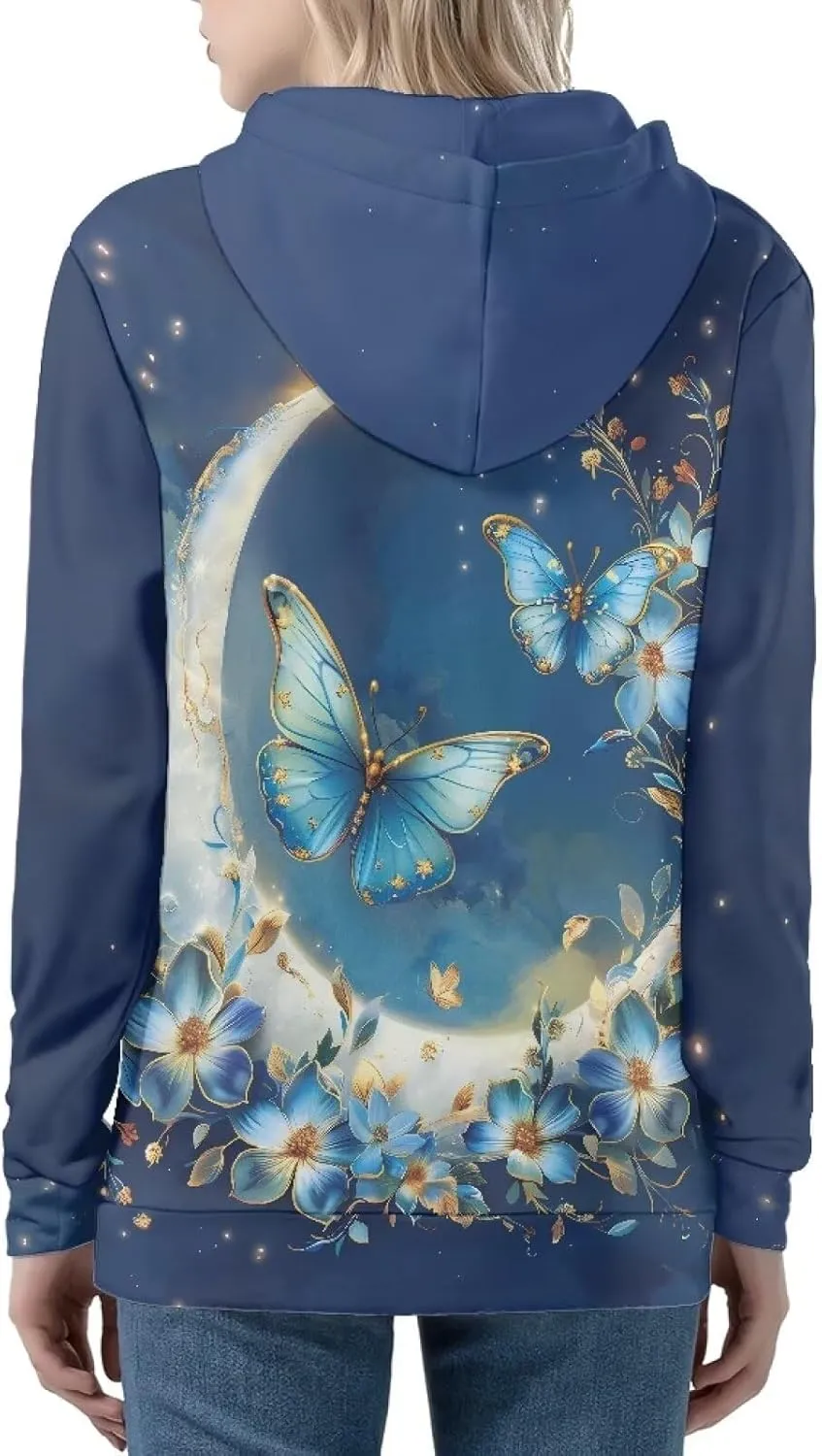 Women Full Zip Up Hoodie Comfy Loose Long Sleeve Sweatshirt Casual Jacket with Pockets Size XS-5XL