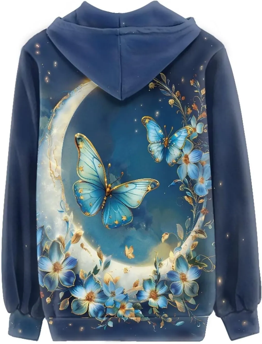 Women Full Zip Up Hoodie Comfy Loose Long Sleeve Sweatshirt Casual Jacket with Pockets Size XS-5XL