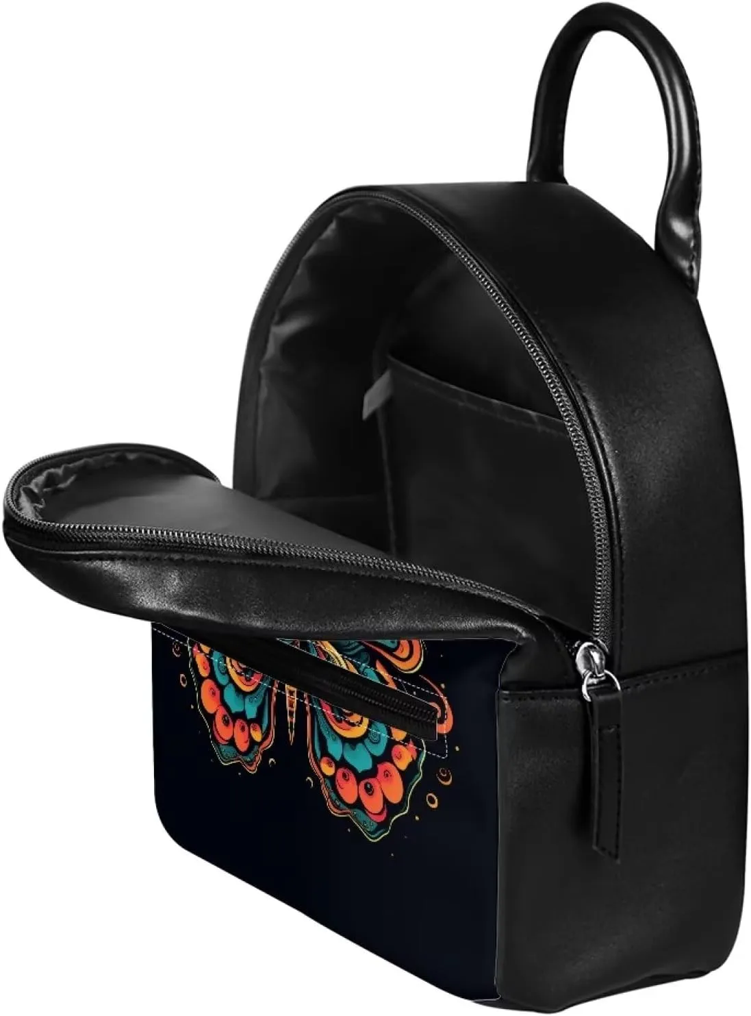 Womens Fashion Backpack Handbags with Front Pocket Artistic Simple Butterfly Mini School Backpack Purse for Kids Protable Travel Bags Dustproof Shoulder Bookbags