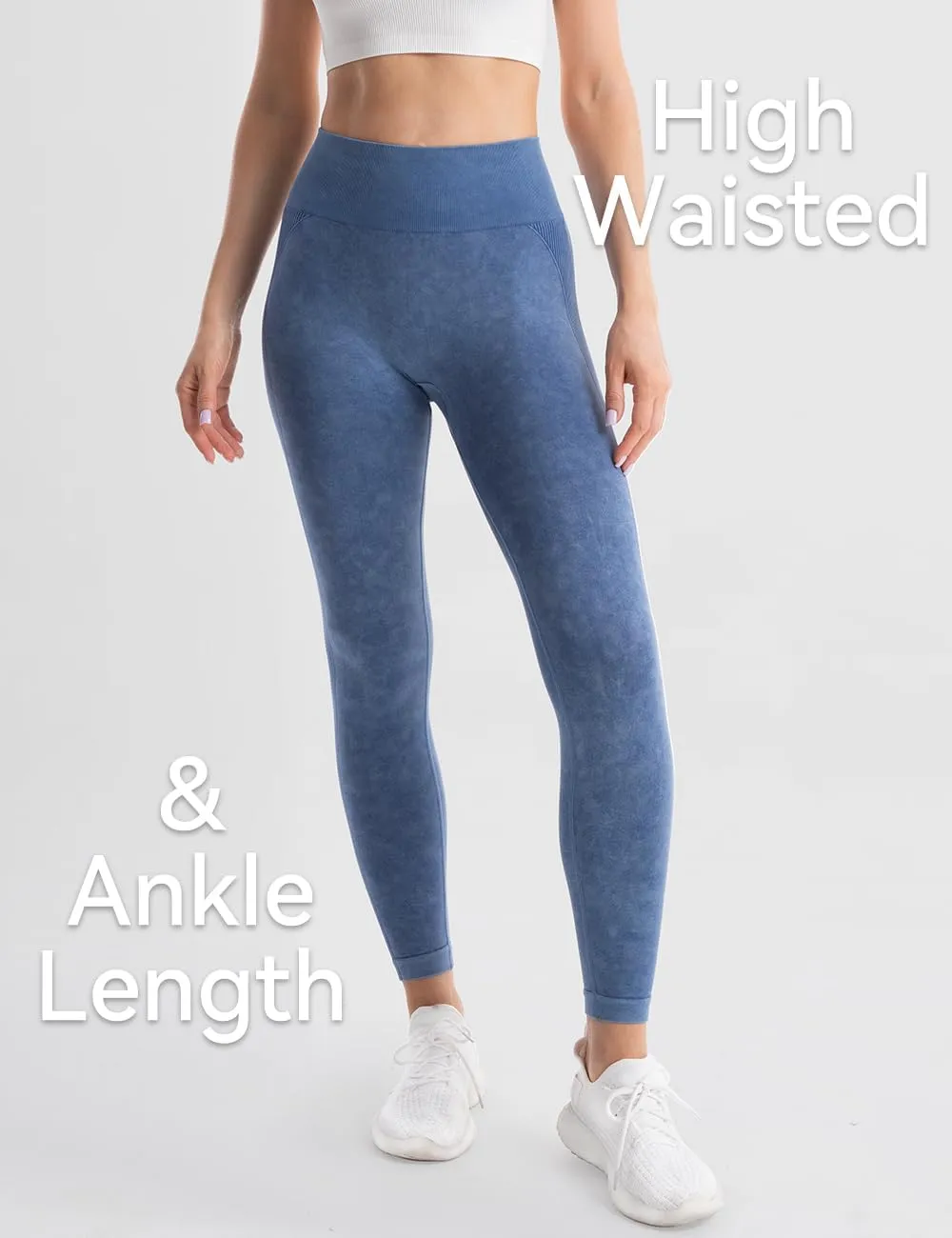 Women's High Waist Workout Legging Seamless Scrunch Active Pants