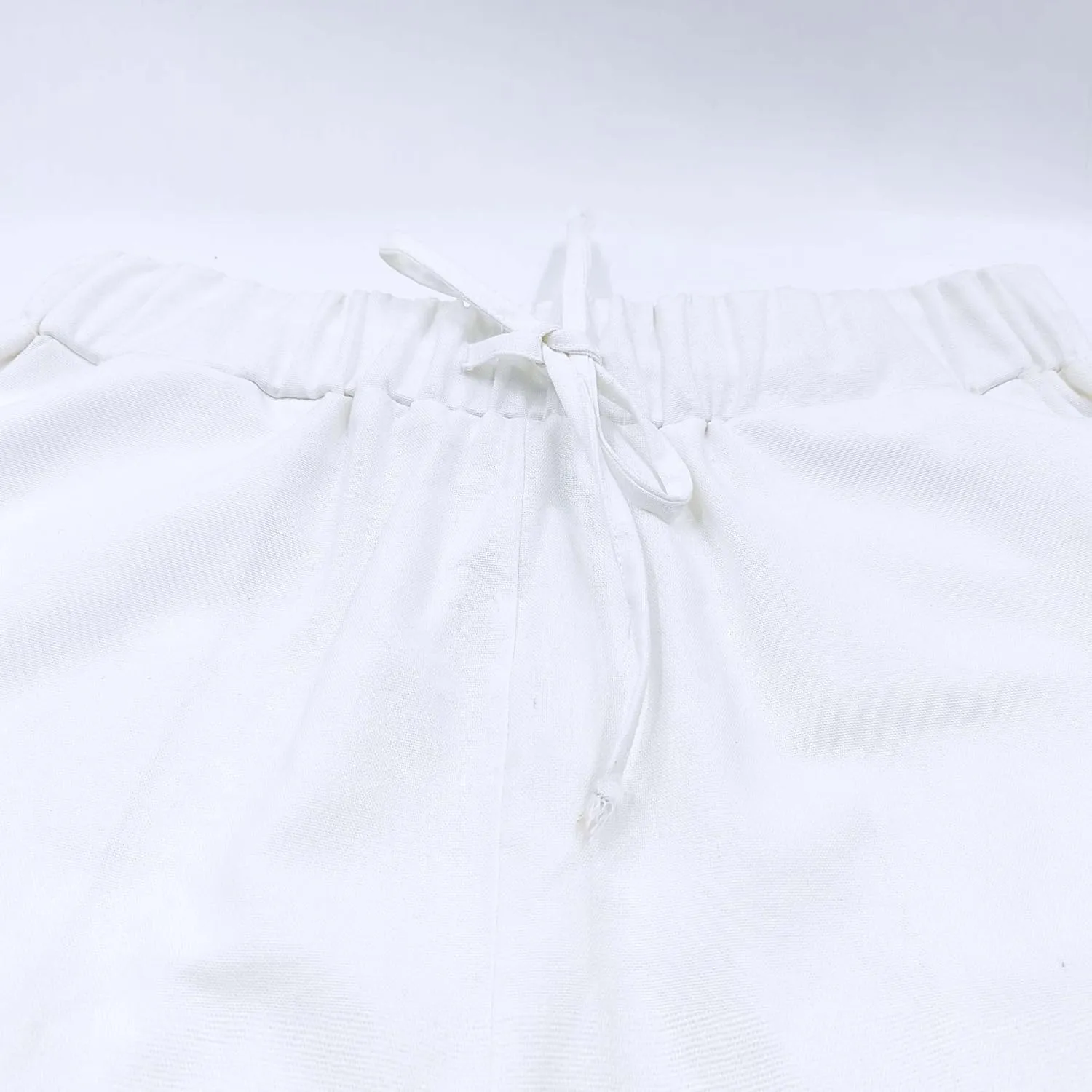 Womens Linen Pants with Pockets Loose Elastic High Waisted Comfy Beach Trousers Summer Lightweight Embroidered Casual Pants