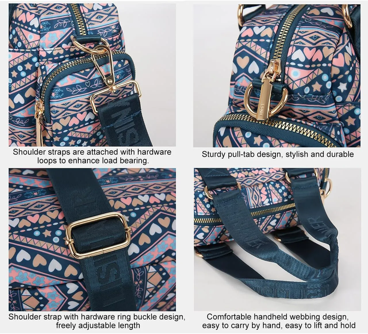 Women's Mini Gym Bag - Fashionable and Cute Sports Bag, Small Duffel Crossbody Gym Handbag for Travel/Hiking