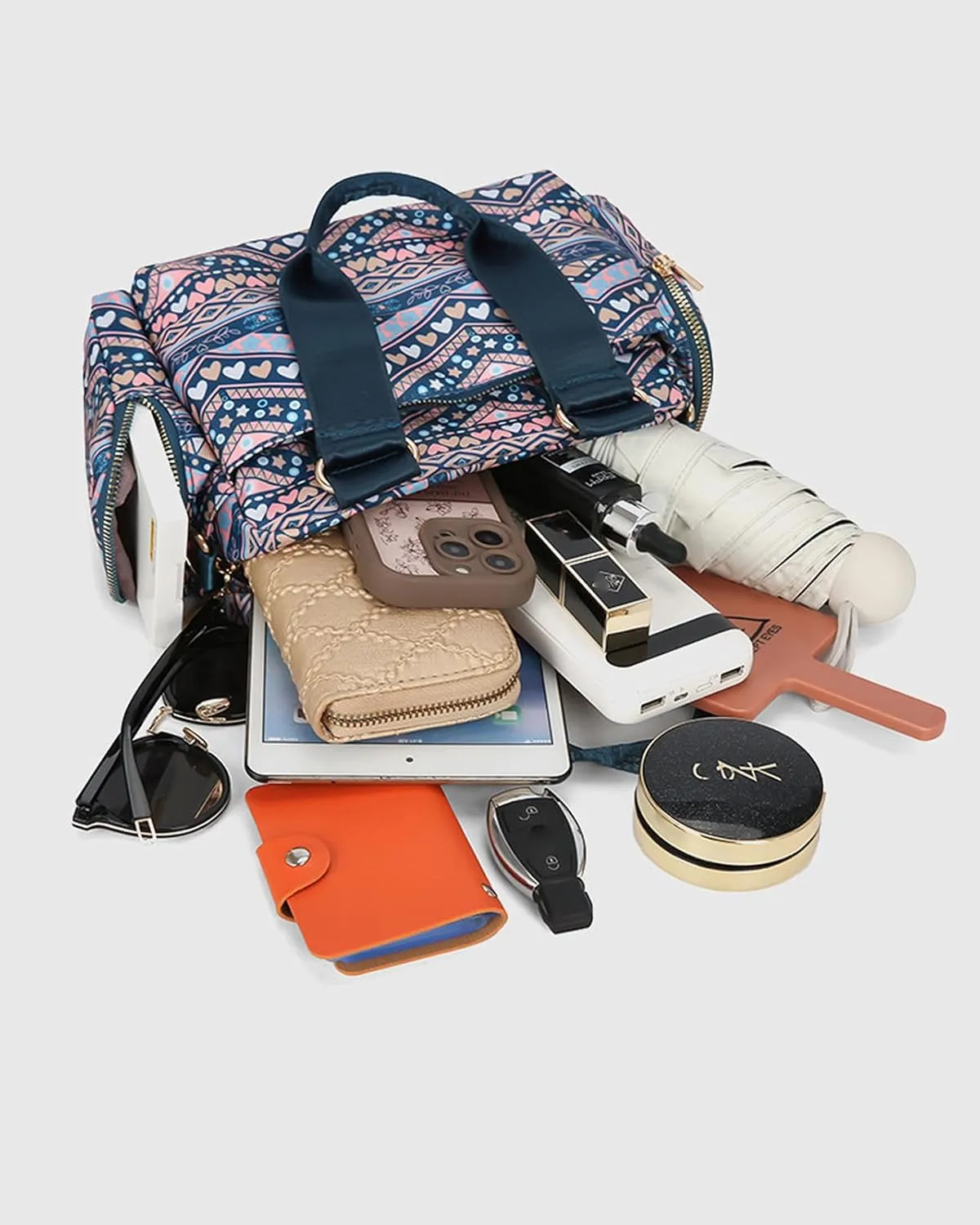 Women's Mini Gym Bag - Fashionable and Cute Sports Bag, Small Duffel Crossbody Gym Handbag for Travel/Hiking