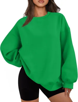 Womens Oversized Sweatshirts Crew Neck Pullover Sweatshirts Casual Comfy Fall Fashion Outfits Clothes 2024
