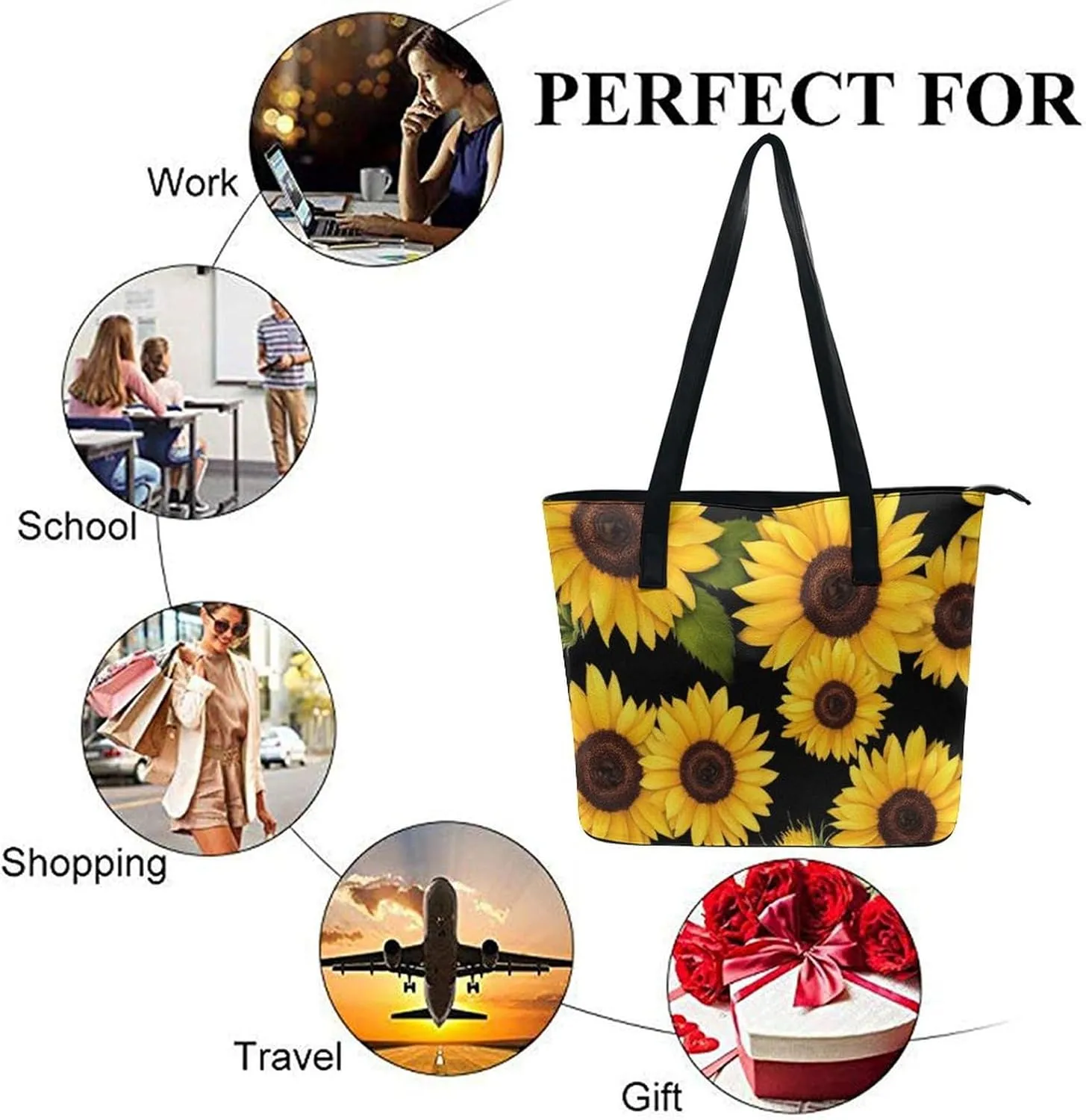 Women's Stylish Crossbody Bag PU Leather Shoulder Purse With Adjustable Strap
