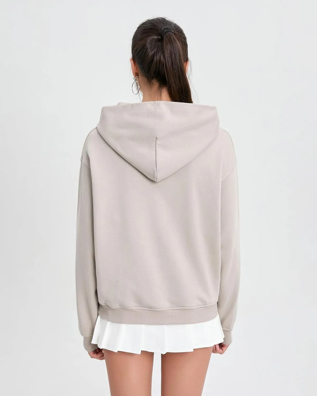 Womens Sweatshirts Hoodies Thin Spring and Fall loose Fashion Comfy Long Sleeve with Pockets Pullover