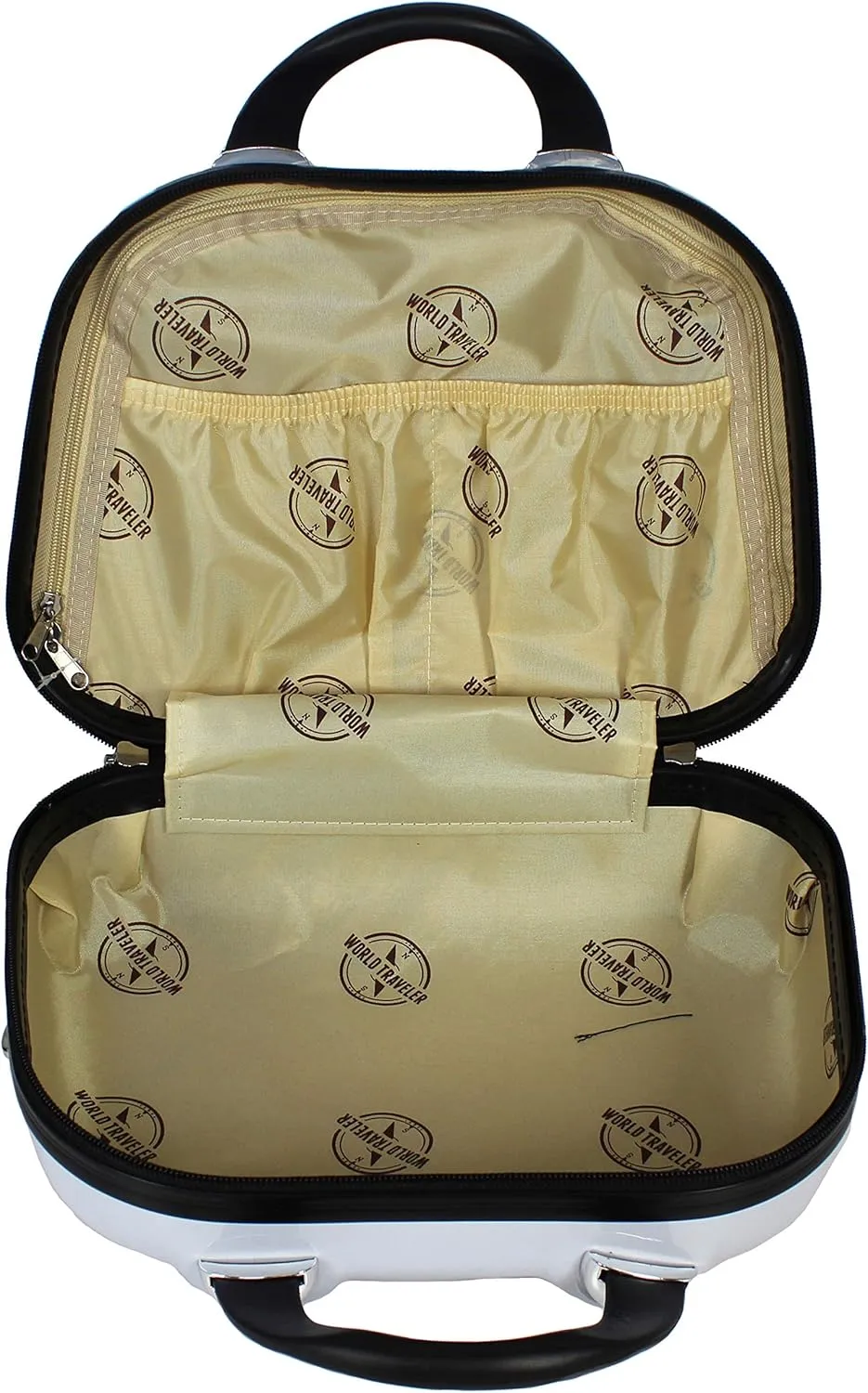 World Traveler VentureX Airline Approved Luggage  Lightweight Hardside Suitcase with Spinner Wheels, Butterfly, 2-Piece Carry-On Set