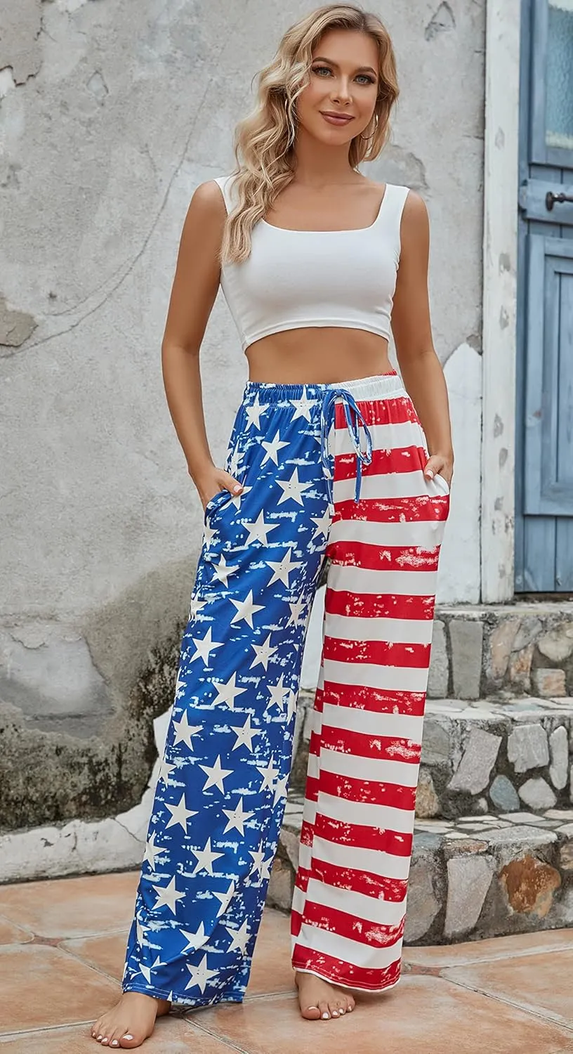 X-Image Women Comfy Casual Pajama Pants with Pockets & Drawstring