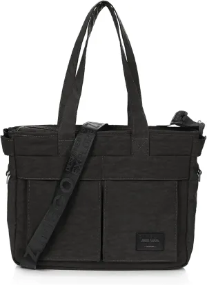 ZIMEGO Stylish Casual Business Laptop Tote Bag  Durable Travel Crossbody Shoulder Bag