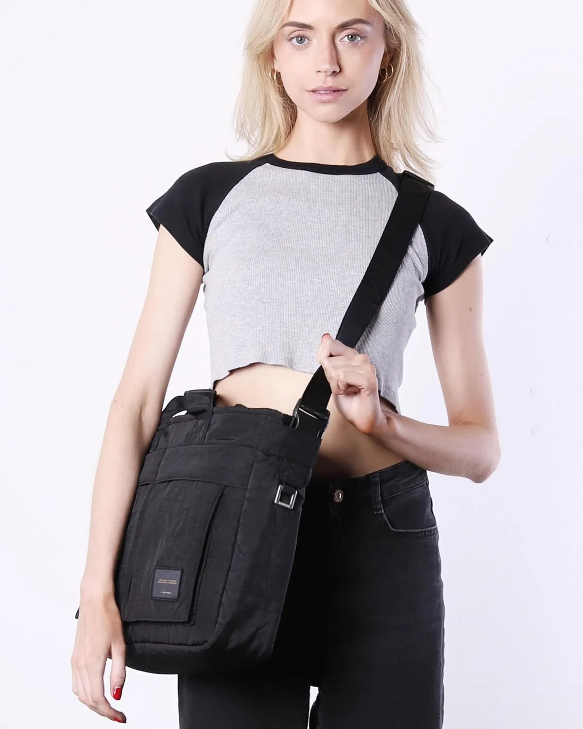 ZIMEGO Stylish Casual Business Laptop Tote Bag  Durable Travel Crossbody Shoulder Bag