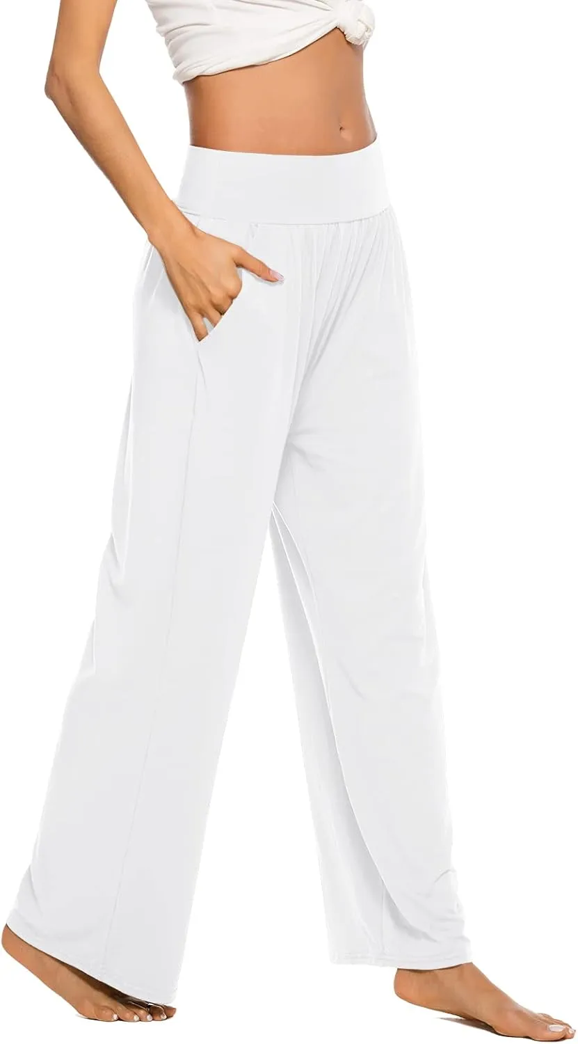 ZJCT Womens Yoga Sweatpants Comfy Loose Casual Wide Leg Lounge Joggers Pants with Pockets