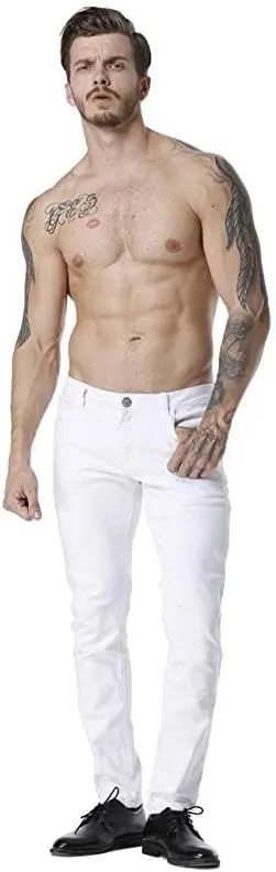 ZLZ Men's Skinny Slim Fit Stretch Comfy Fashion Denim Jeans Pants