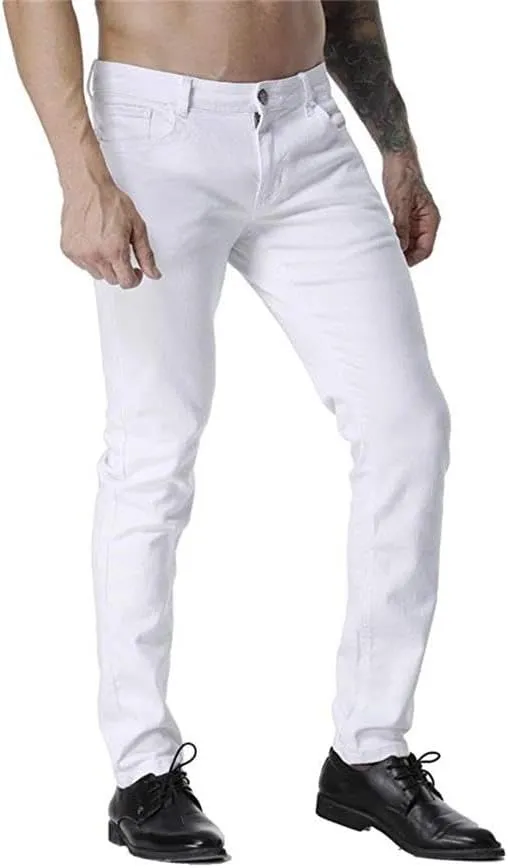 ZLZ Men's Skinny Slim Fit Stretch Comfy Fashion Denim Jeans Pants