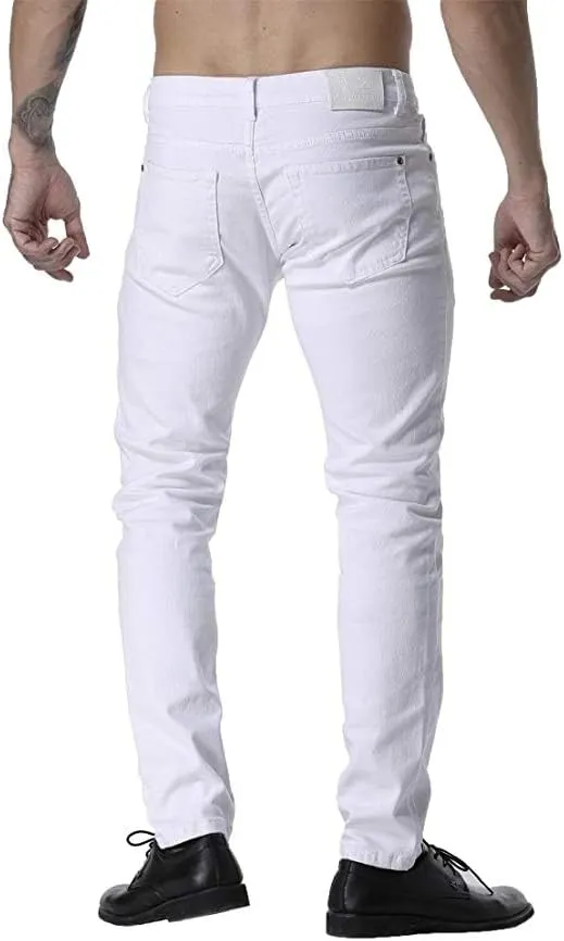 ZLZ Men's Skinny Slim Fit Stretch Comfy Fashion Denim Jeans Pants
